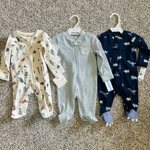 NWT Carter's Pajamas - Blue, Cream, Navy